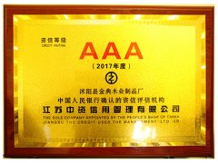 AAA信用证书